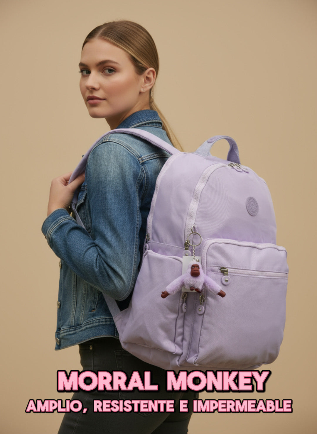 Morral + cosmetiquera Monkey