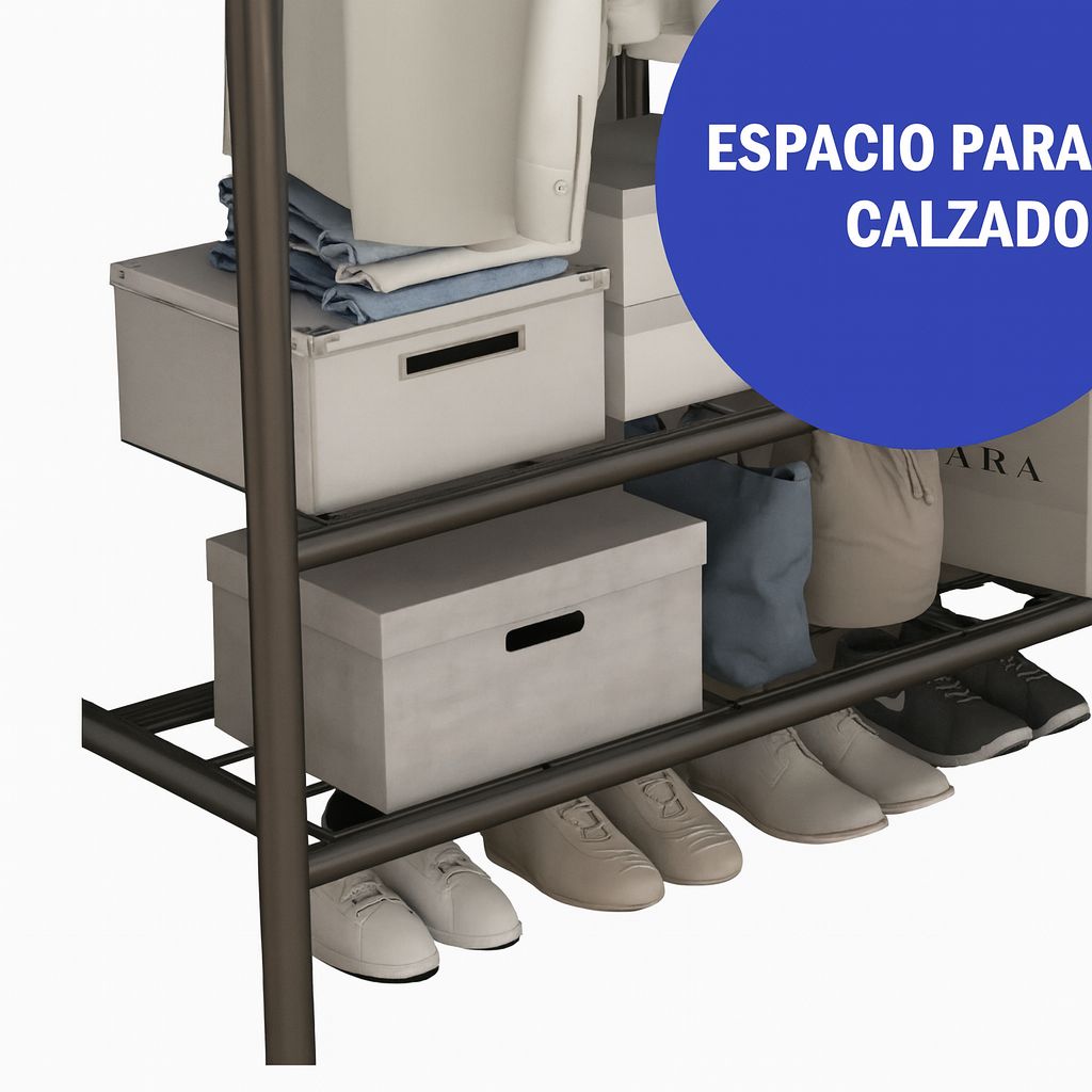 Organizador 2 en 1 ® : Perchero + Zapatero Todo en Uno — Orden sin Esfuerzo