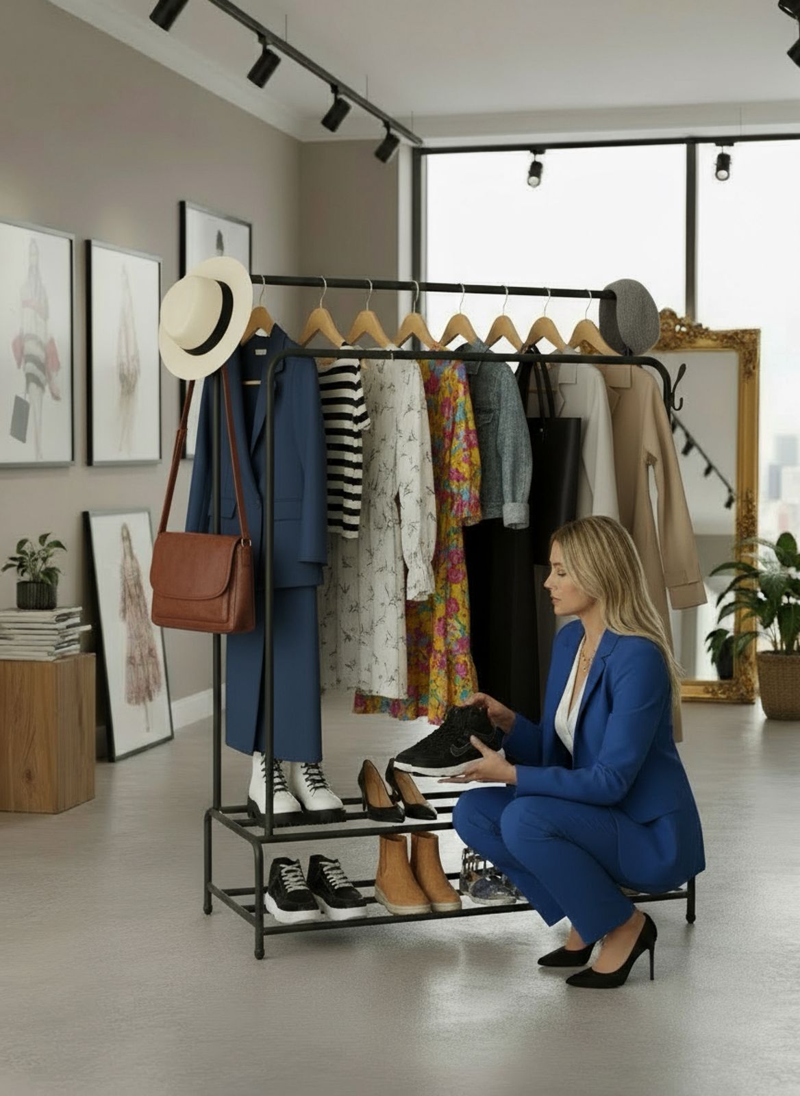 Organizador 2 en 1 ® : Perchero + Zapatero Todo en Uno — Orden sin Esfuerzo