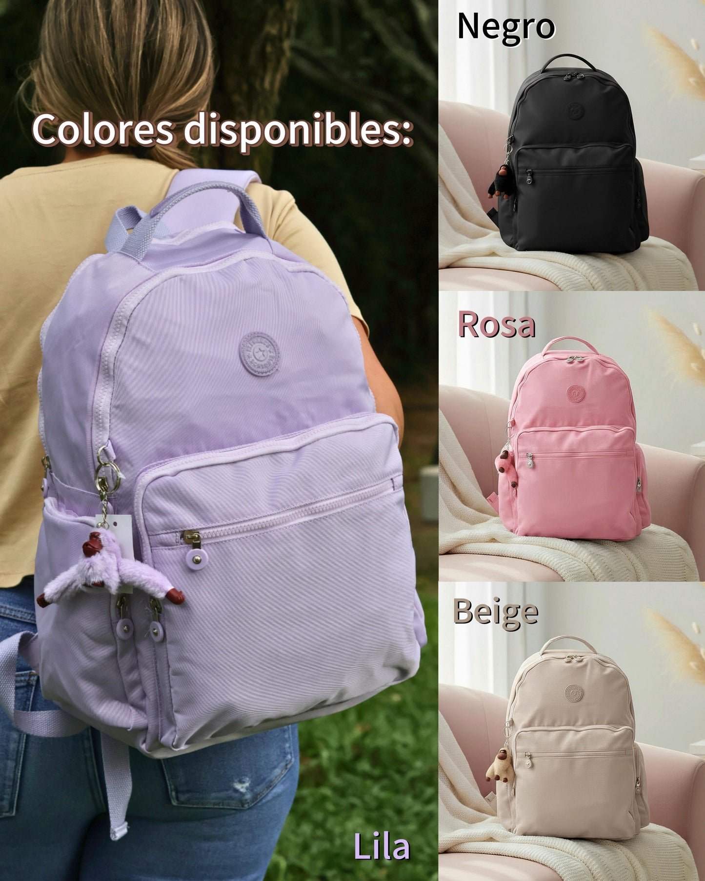 Morral + cosmetiquera Monkey