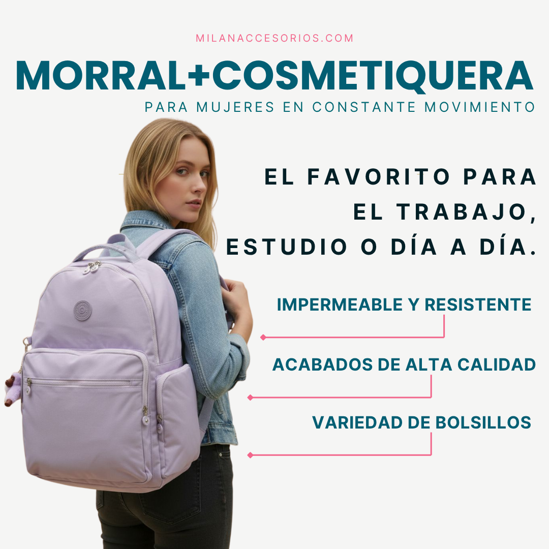 Morral + cosmetiquera Monkey